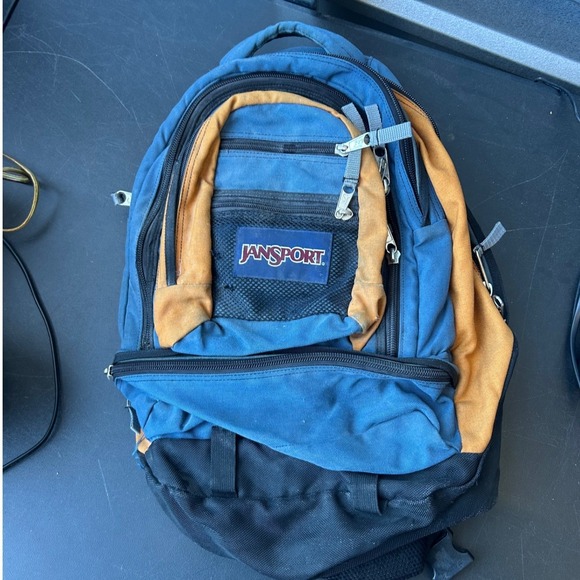 blue and yellow jansport backpack Big Student Front utility pocket with organizer JanSport Js0A4Qvb93Q Right Pack Expressions